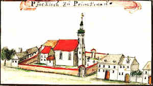 Pfar Kirch zu Primkenau - Koci parafialny, widok oglny
